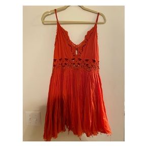 Free People Llektra crotchet lace mini dress